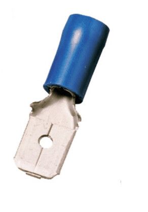 Zapata tipo faston macho MDV-2-250 azul 14-16 AWG | MK ELECTRO