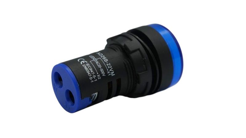 Volmetro digital azul AD22-22VM-BD 22mm 5-110 VDC | ANDELI Volmetro digital azul AD22-22VM-BD 22mm 5-110 VDC | ANDELI