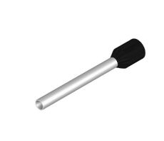 Puntera hueca larga preaislada VE-15-09 negra 16 AWG 1.5mm | MK ELECTRO