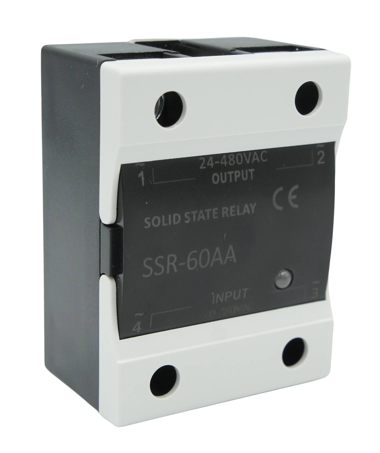Relevador de Estado Solido Monofásico SSR-60-AA-480 60 AMP 480 VAC disparo en alterna | MK ELECTRO