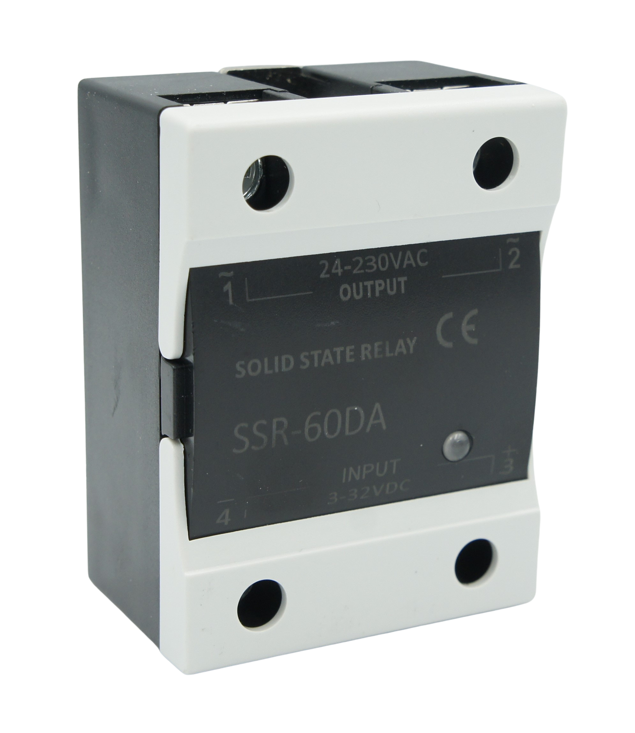 Relevador de Estado Solido Monofásico SSR-60-DA-230 60 AMP 230 VAC disparo en directa | MK ELECTRO