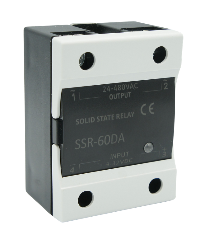 Relevador de Estado Solido Monofásico SSR-60-DA-480 60 AMP 480 VAC disparo en directa | MK ELECTRO