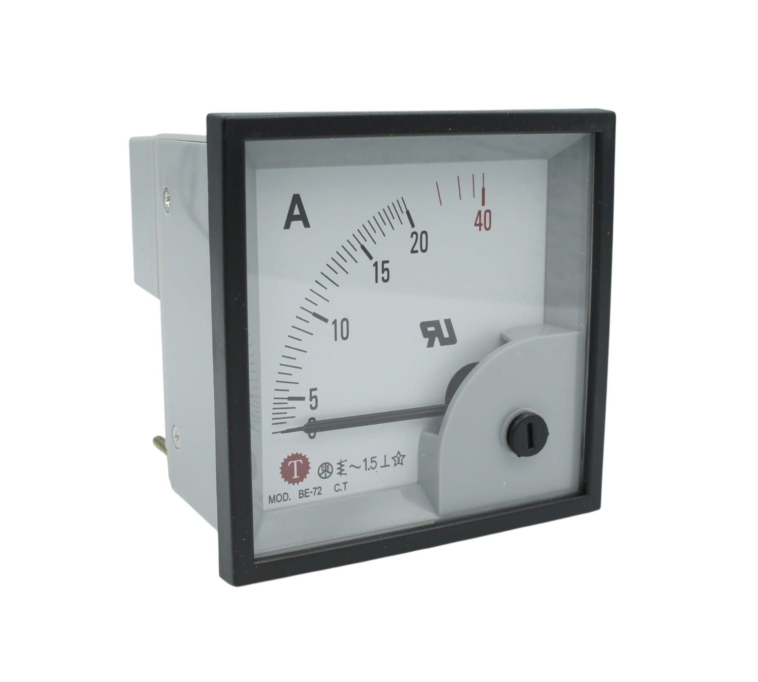 BE7220AAC TAIWAN METERS AMPERIMETRO 72X72MM 0-20A