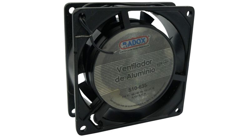 510635 RADOX VENTILADOR DE ALUMINIO 80X80X25 115 VAC