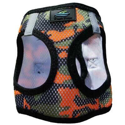 American River Dog Harness Camouflage Collection - Orange Camo