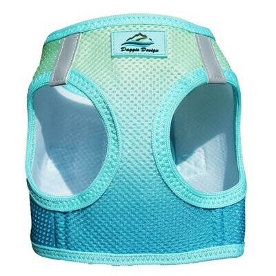 American River Dog Harness Ombre Collection - Aruba Blue