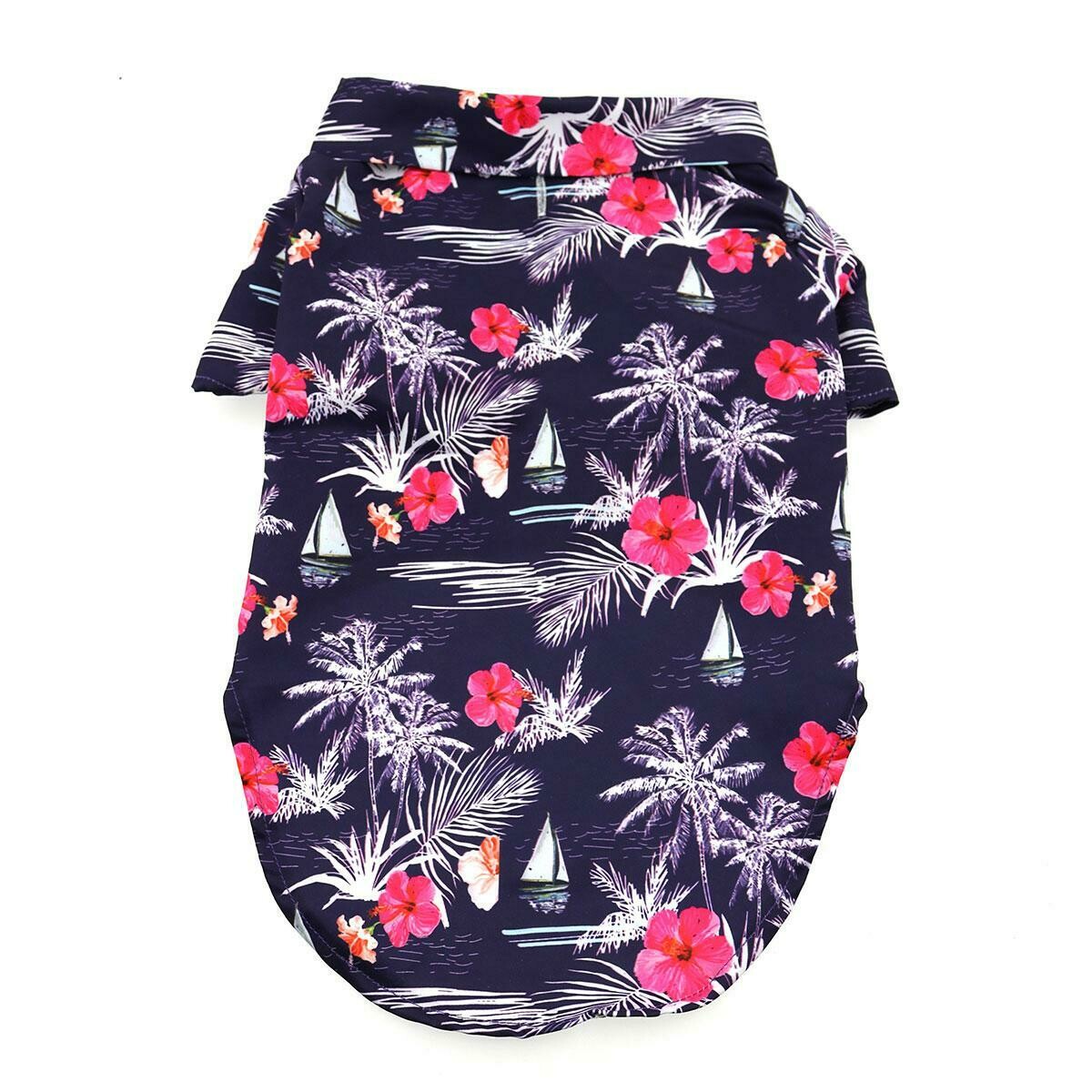 Hawaiian Camp Shirt -Moonlight Sails
