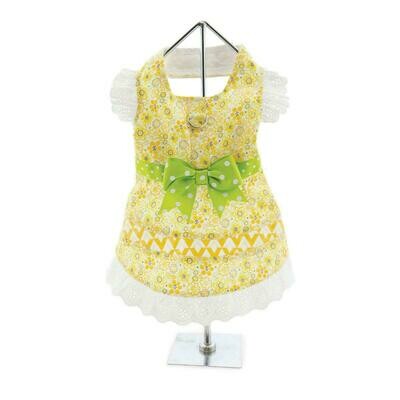 Emily Yellow Floral &amp; Lace Dress