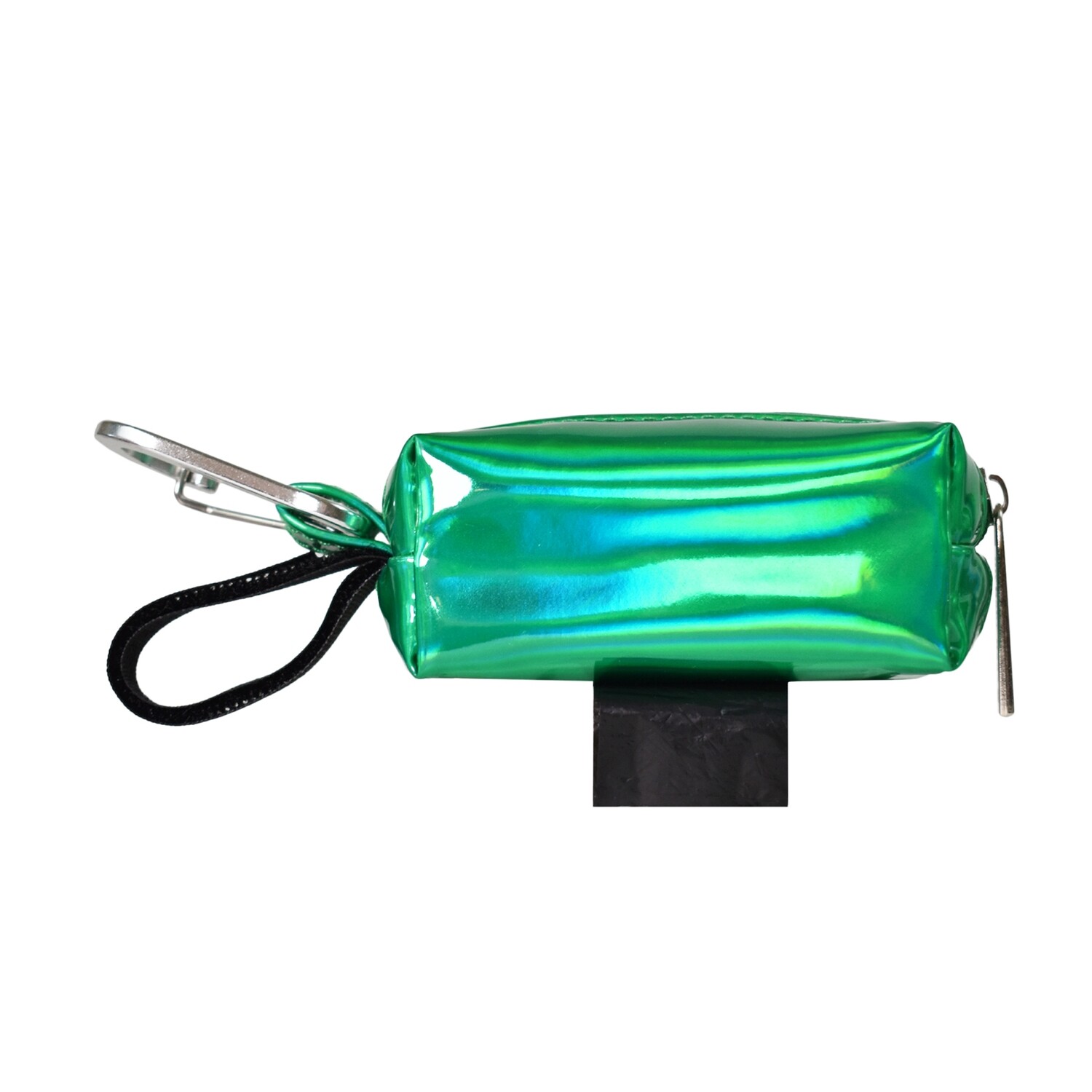 Deluxe Duffel Holographic Waste Bag Holder, Color: Holographic Green