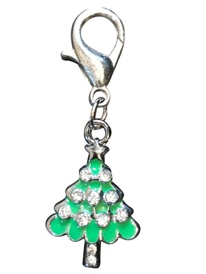 Dog Collar Charm, Christmas Tree