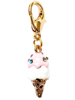 Dog Collar Charm, Ice Cream Cone