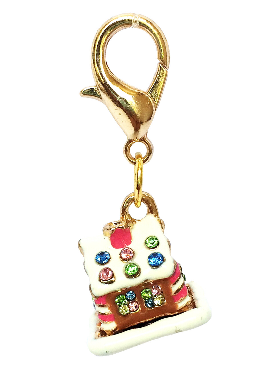 Dog Collar Charm, Gingerbread House