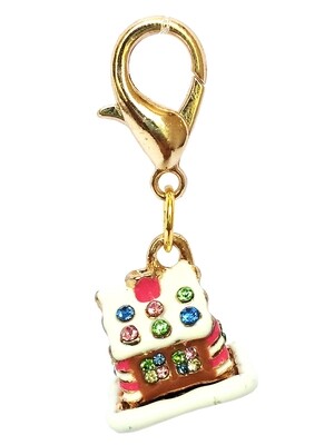 Dog Collar Charm, Gingerbread House