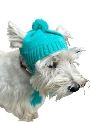 Scottish Cable Knit, Hat, Light Turquoise