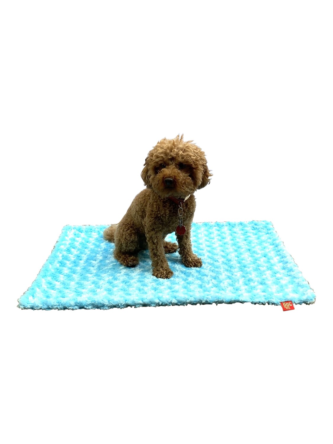 Small Blanket, Rosebud, Aqua