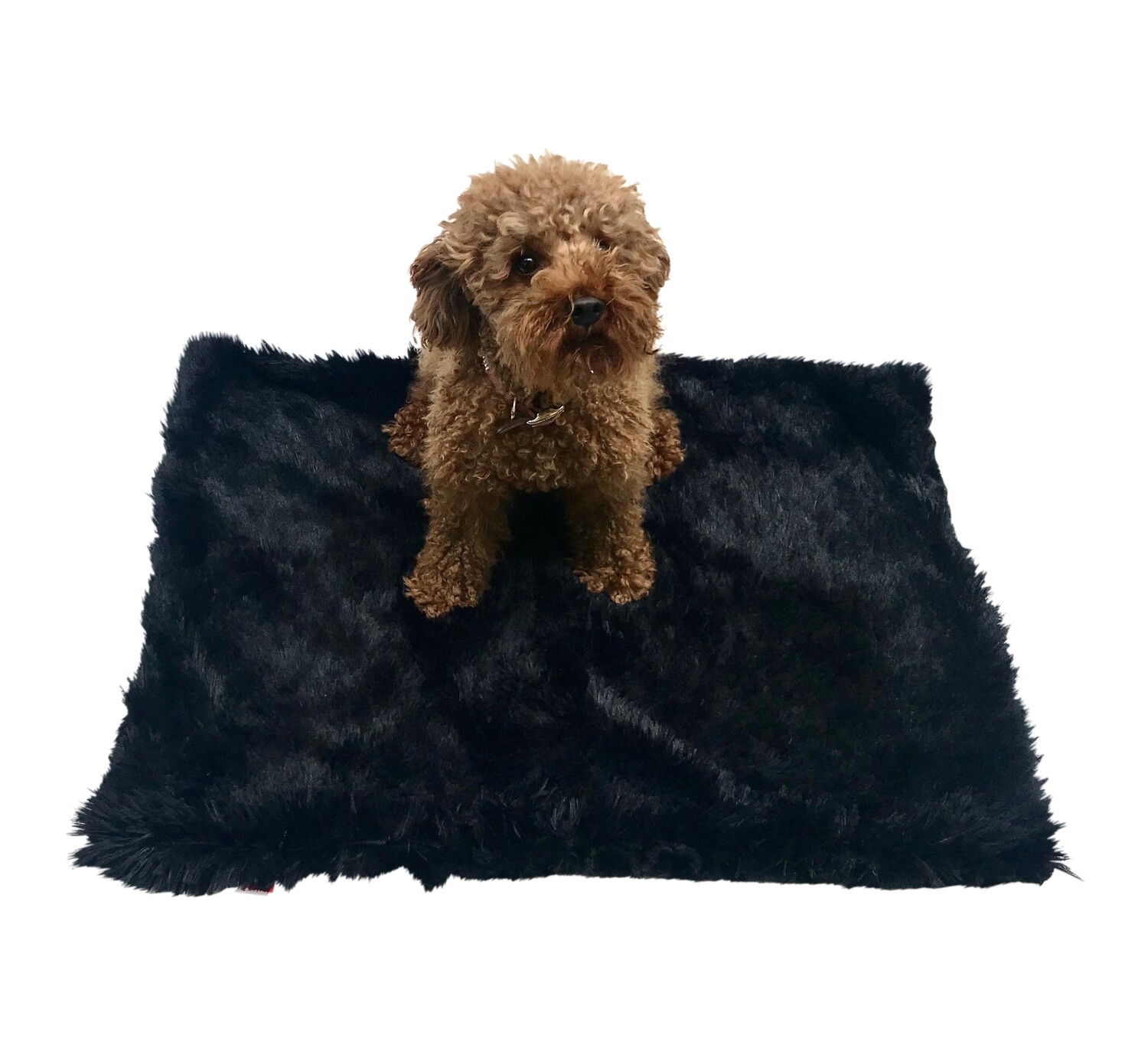 Small Blanket, Powder Puff, Black