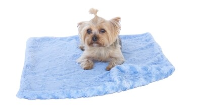 Large Blanket, Blue Paisley