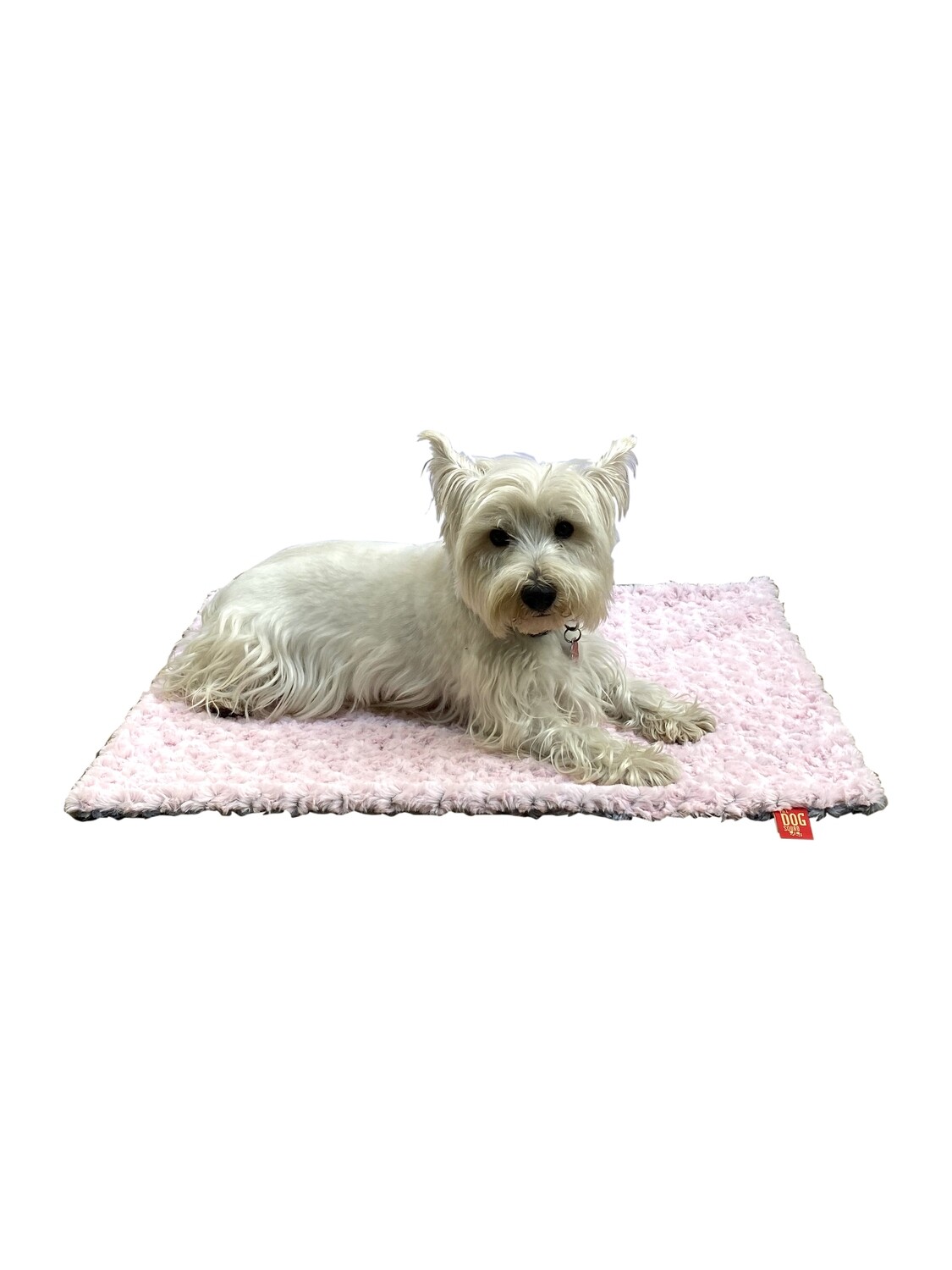 Small Blanket, Two Tone Rosebud, Pink/Grey