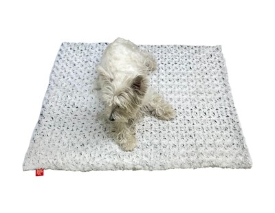 Medium Blanket, Two Tone, Grey/Black