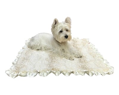 Furbaby beige cheetah blanket