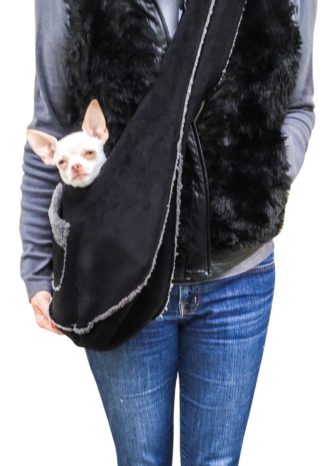 Boho Sling, Black on black NEW