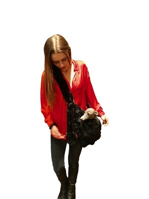 Furbaby Adjustable Sling, Black