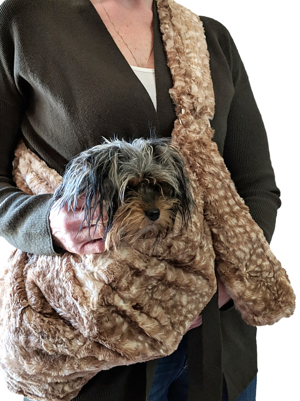Furbaby Adjustable Sling, Fawn Cappuccino