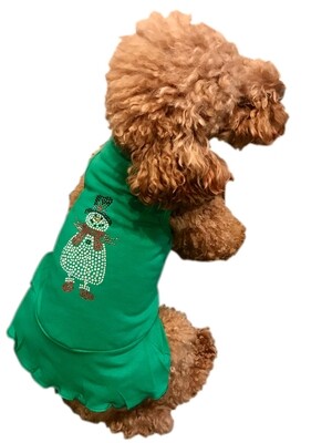 Dress, Snowman Christmas, Green