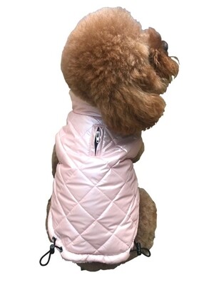 Coco Puffer with Diamond Quilting, Pearl Pink