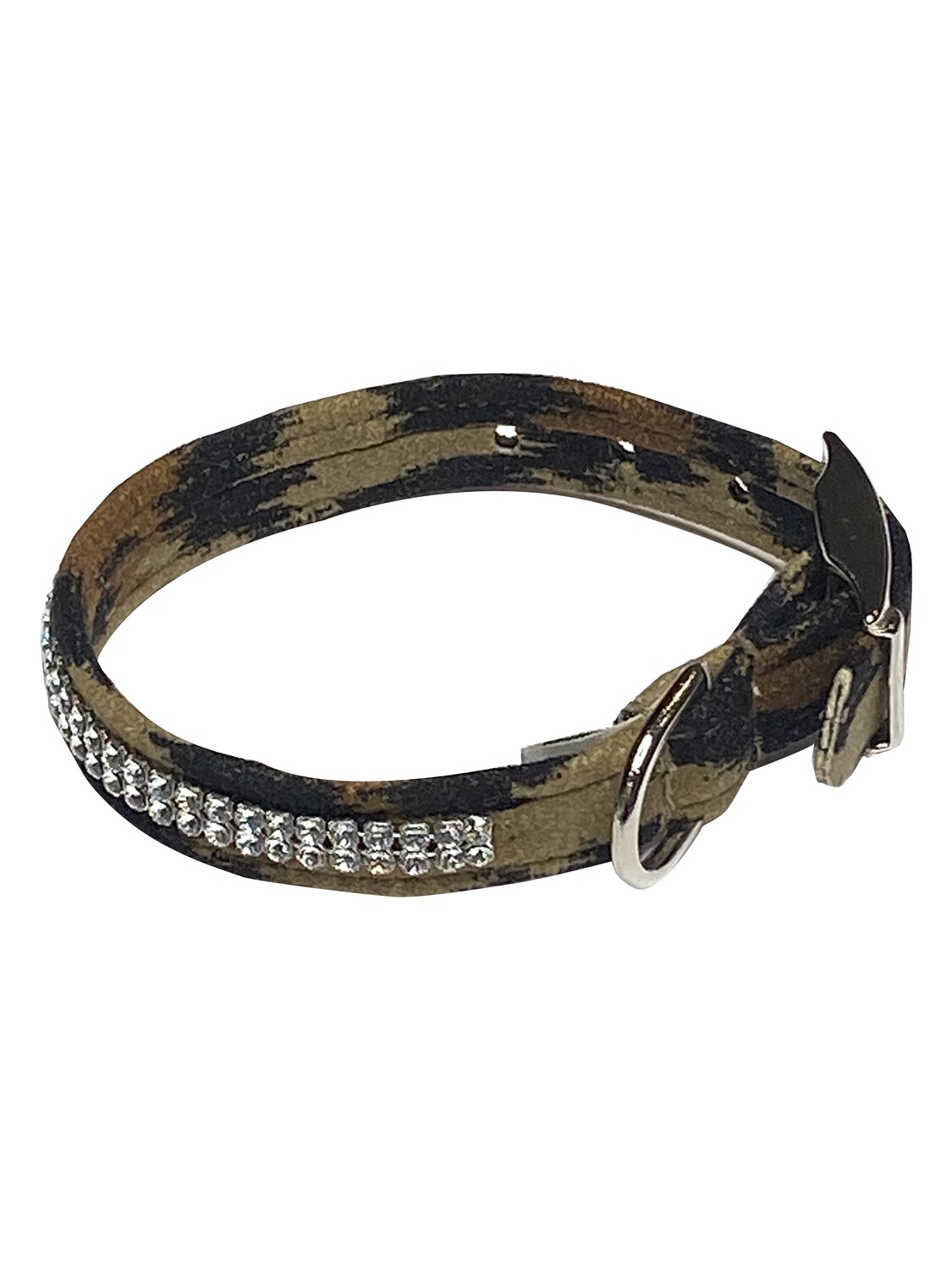 Glamour Girl 2 row Collar, Leopard