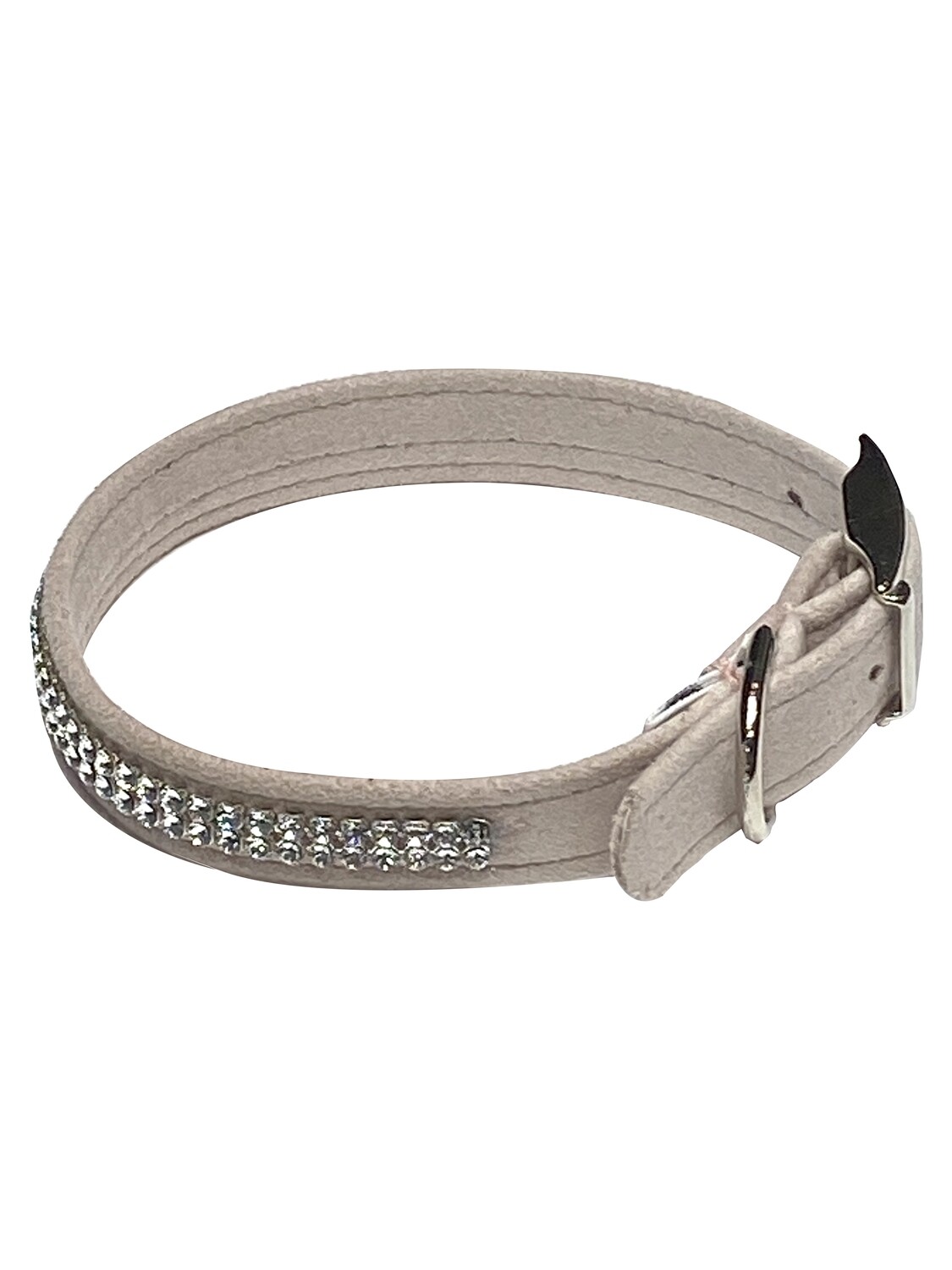 Glamour Girl 2 row Collar, Lt. Rose