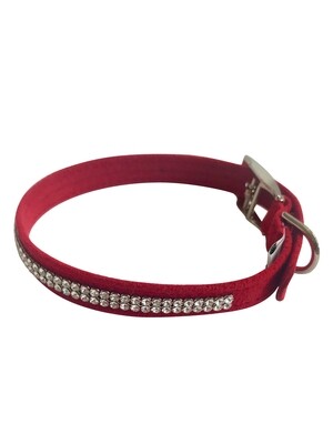 Glamour Girl 2 row Collar, Red