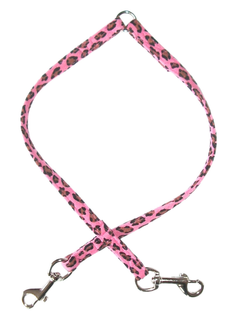 10in Ultra Suede Coupler, Pink Cheetah