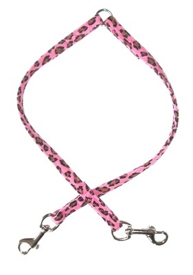 10in Ultra Suede Coupler, Pink Cheetah
