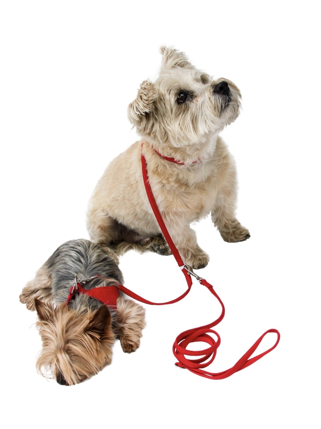 10in Ultra Suede Coupler, Red