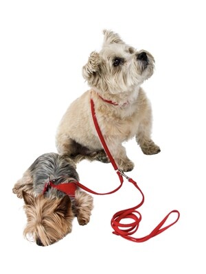 10in Ultra Suede Coupler, Red