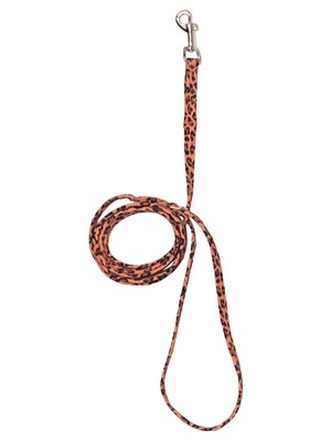 4ft Ultra Suede Leash, Pink Cheetah