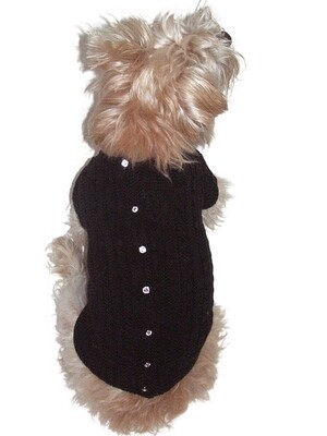 Cannes Cardi, Acrylic Blend, Black