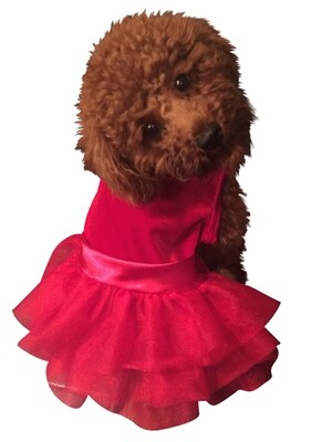 Holiday Party Girl Red Velvet Fufu Tutu