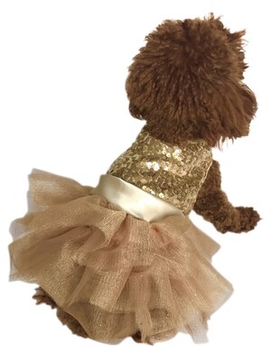 Marilyn Sequin Fufu Tutu, Lt. Gold Sequins