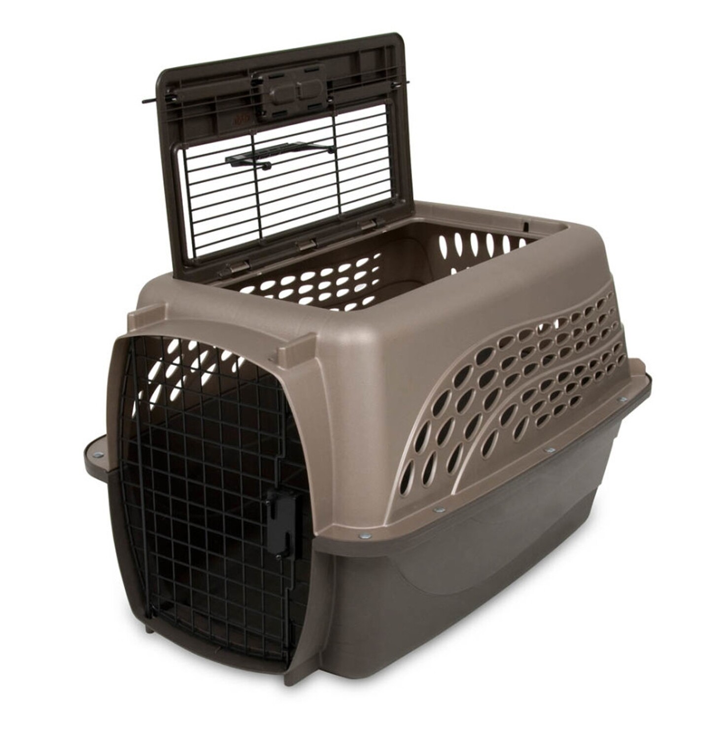 Petmate 2 Door Top Load Dog Kennel Hard-Sided  Pearl- Tan