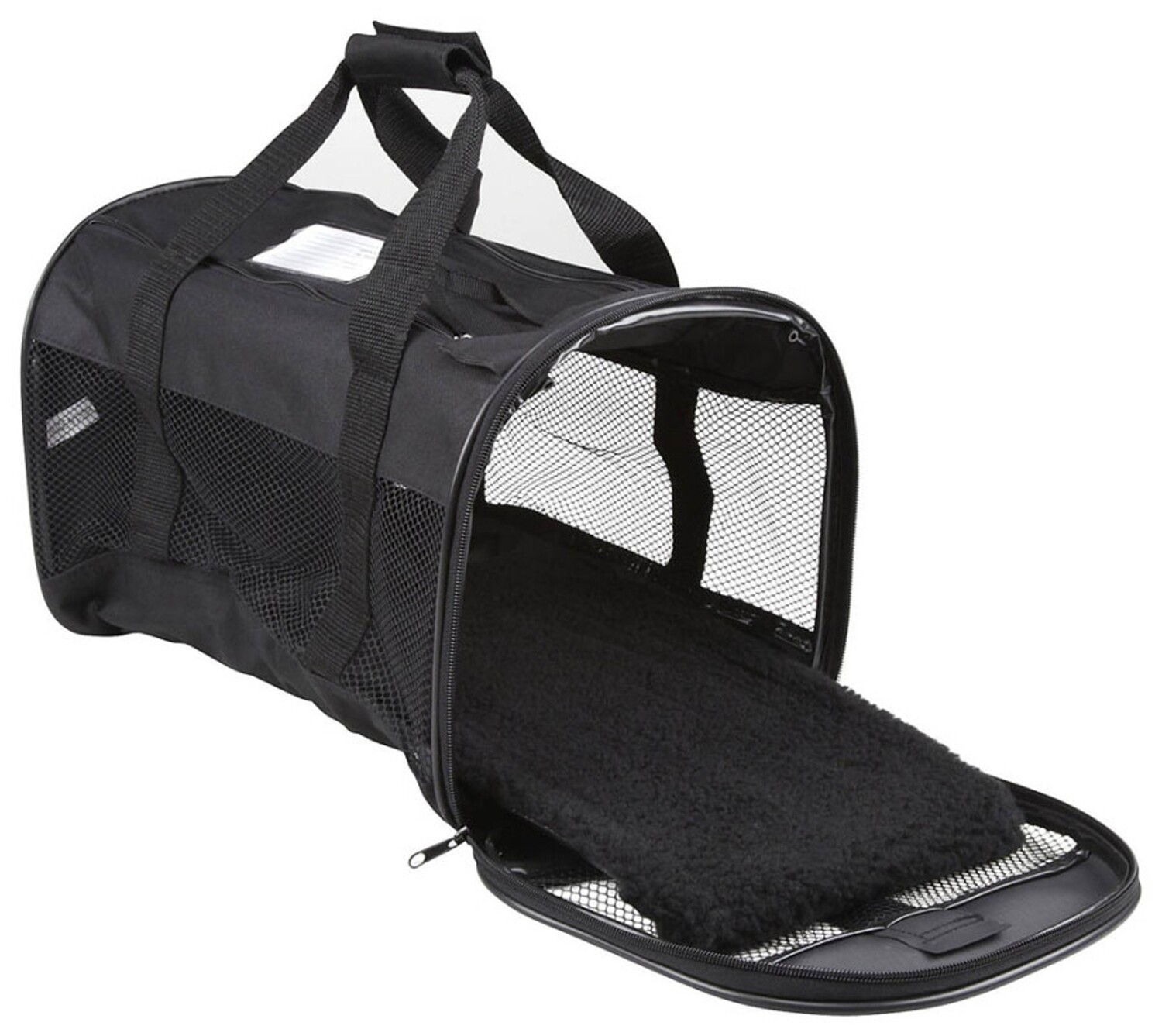 Petmate Plush Soft Sided Dog Kennel Cab - Black