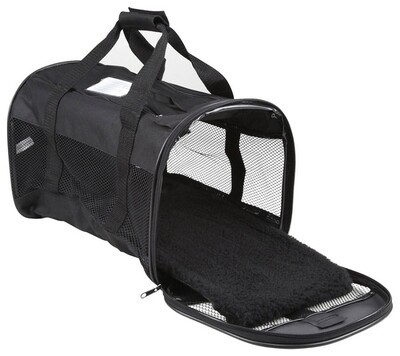 Petmate Plush Soft Sided Dog Kennel Cab - Black