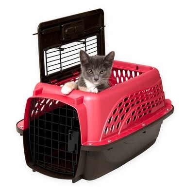 Petmate 2 Door Top Load Dog Kennel Hard-Sided - Hot Pink 19