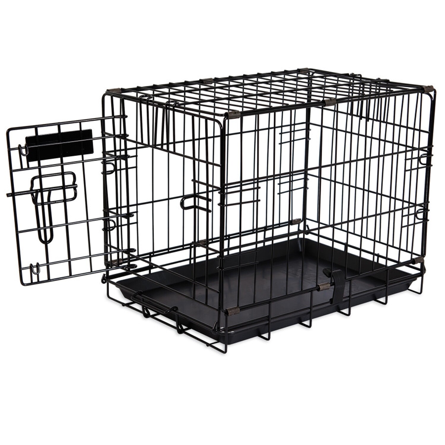 Petmate 2 Door Training Retreat Dog Kennel Hard-Sided - Black
