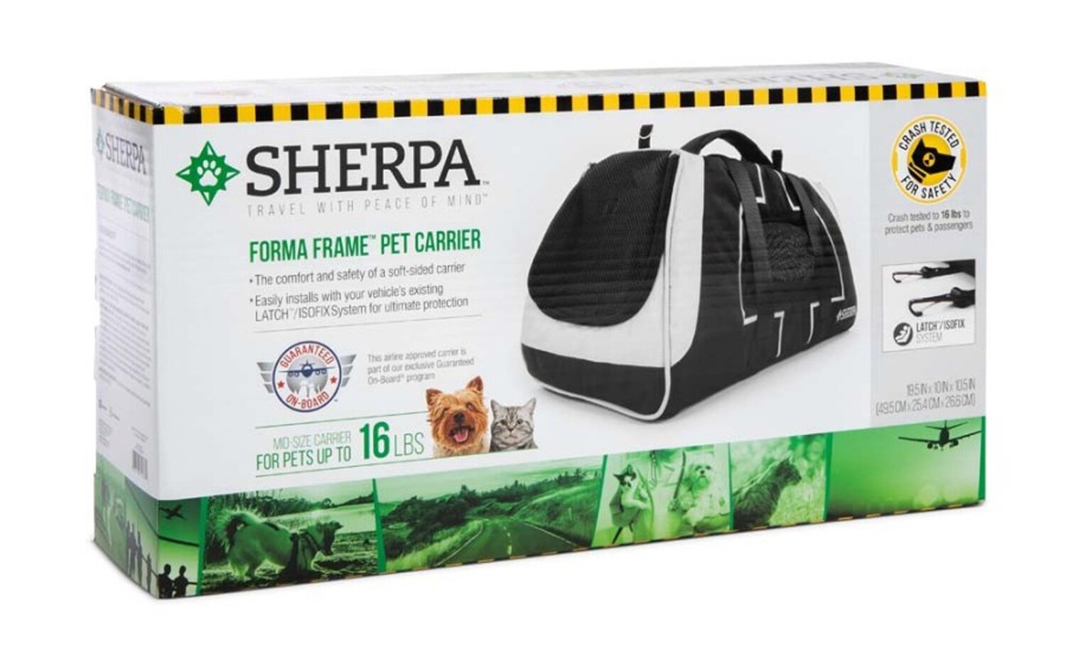 Sherpas Airline Approved Pet Carrier - Black