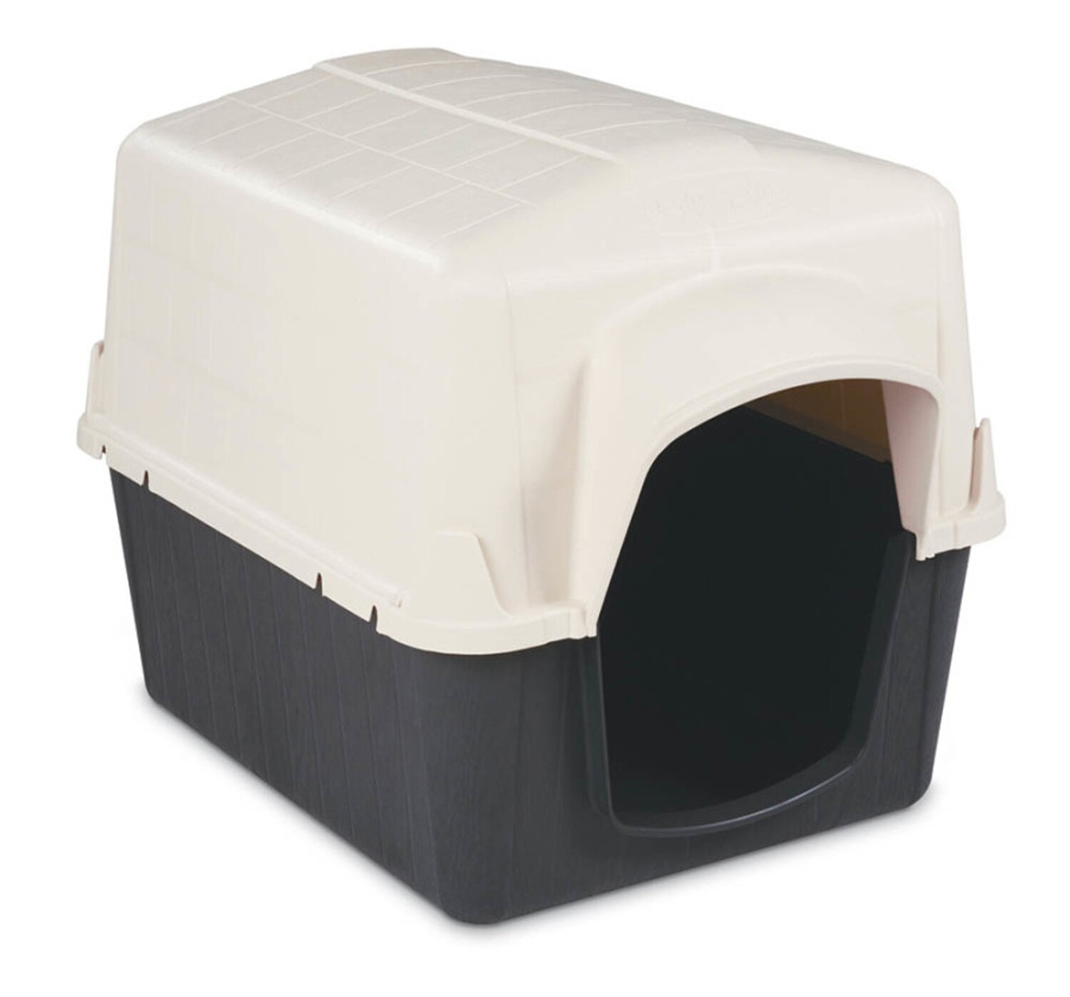 Petmate Barnhome Iii Dog House Bleached Linen - Black, Size: M