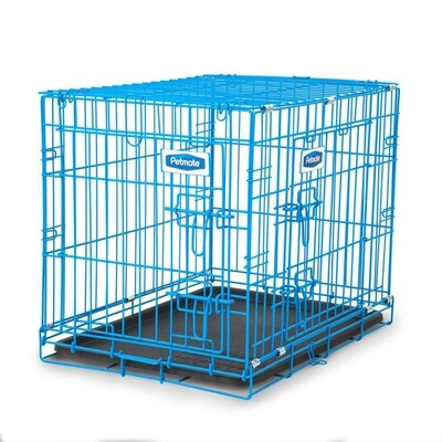 Petmate Puppy 2-Door Training Retreat Kennel Hard-Sided - Blue