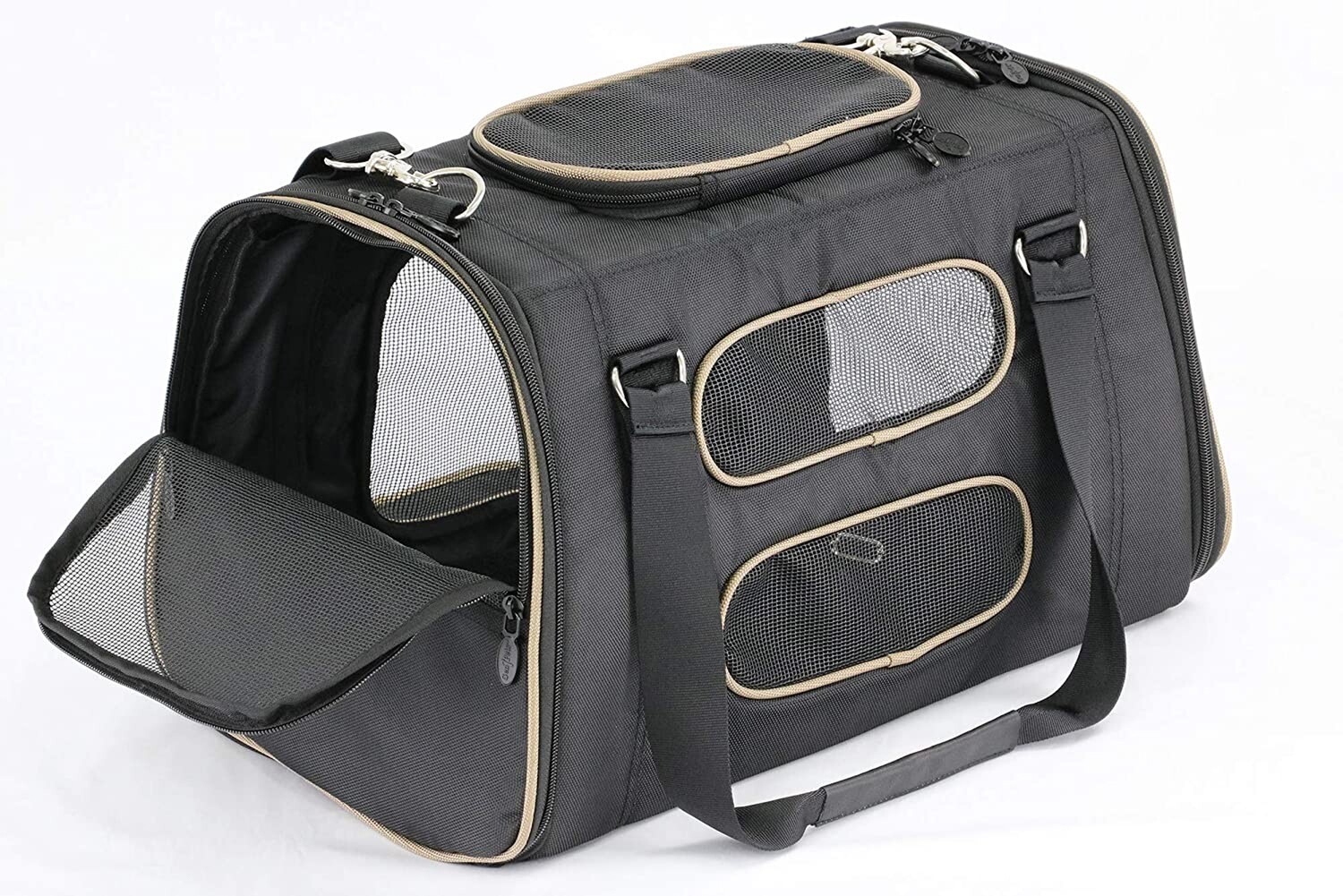 Gen7Pets Commuter Pet Carrier + Car Seat Carrier - Black