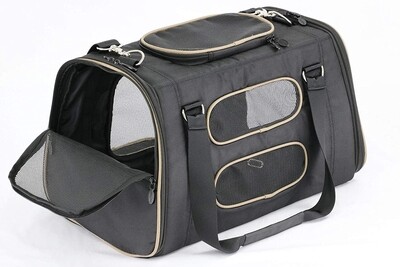 Gen7Pets Commuter Pet Carrier + Car Seat Carrier - Black